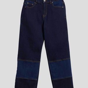 Universal Standard x Erdem patchwork jeans size 14, worn 2-3 x